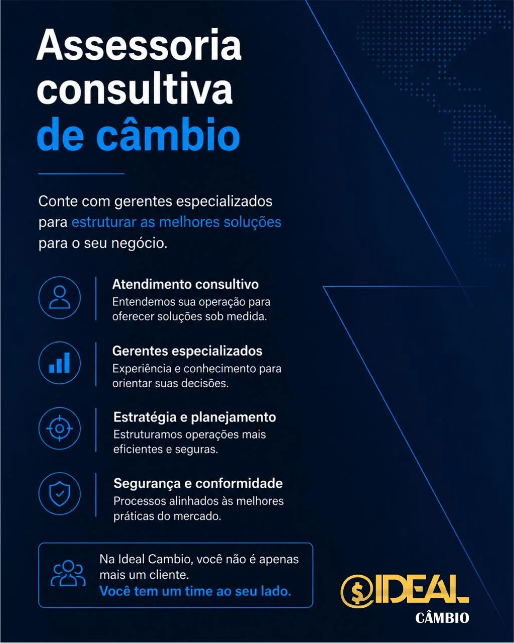 Soluções em câmbio