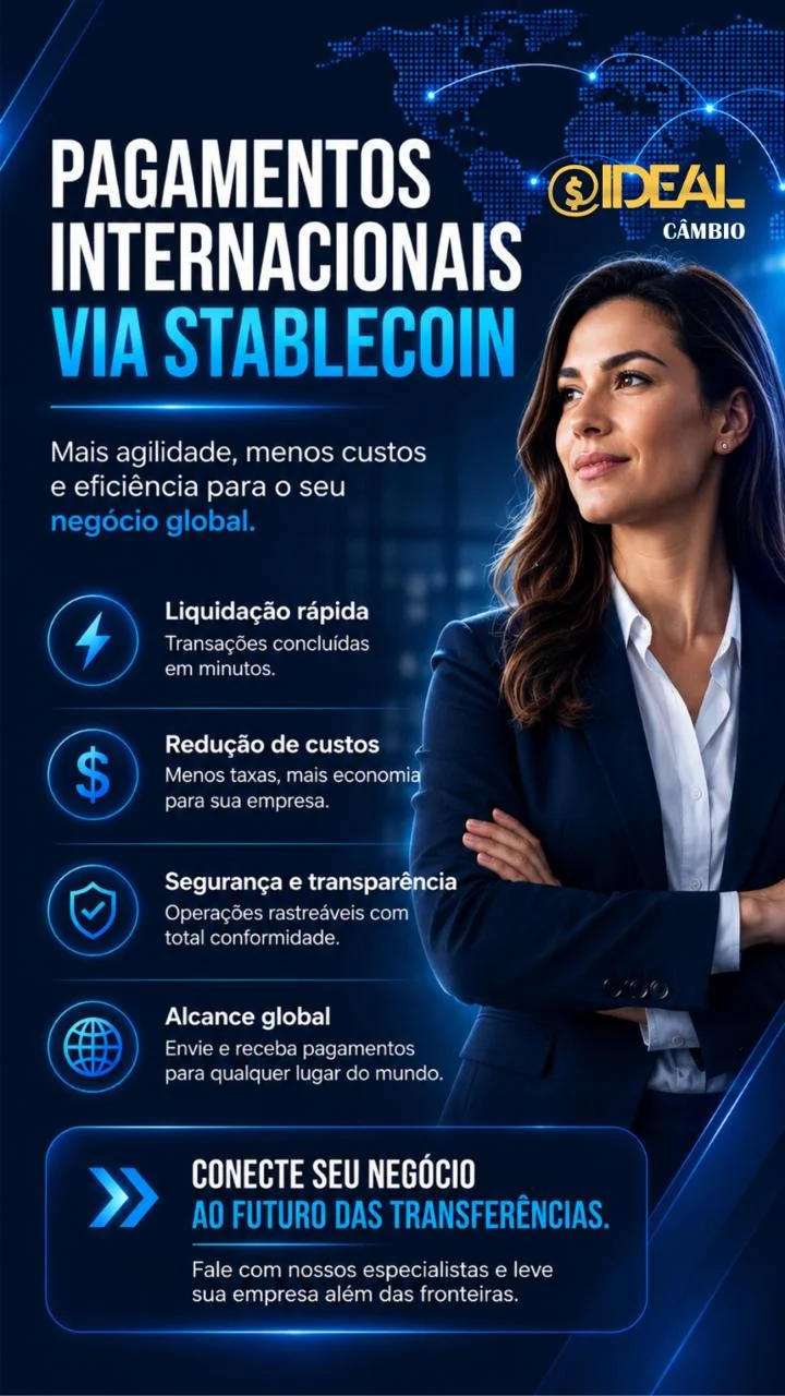 Operação de câmbio com USDT