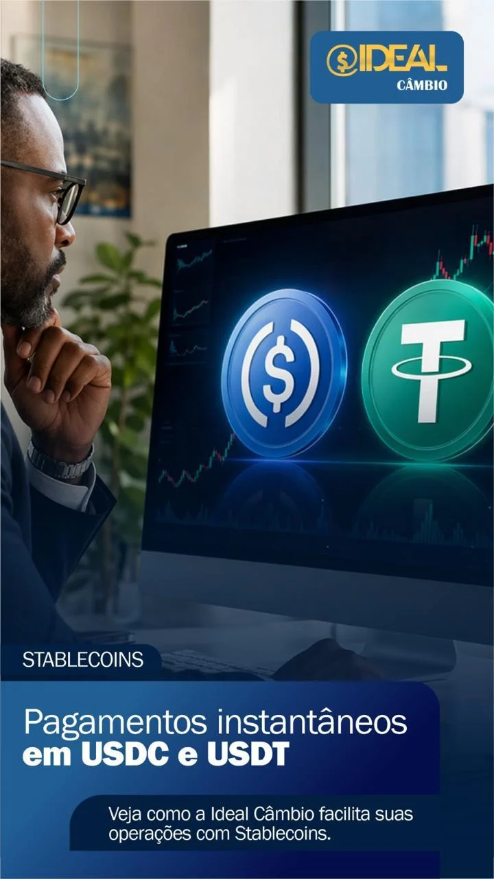 Operação de câmbio com USDT